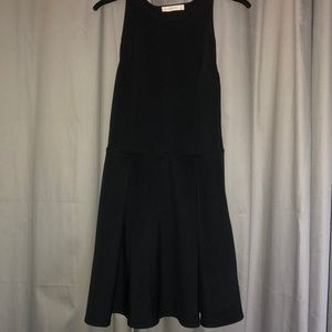 Fit and flare skater dress with back cutouts